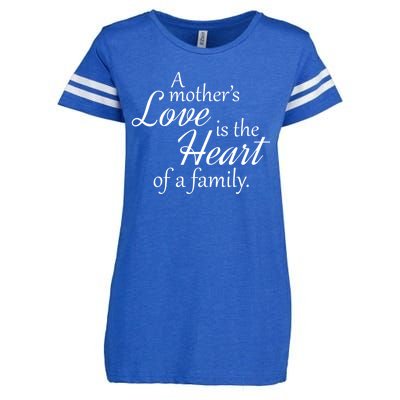 Mother's Day Love Quote Enza Ladies Jersey Football T-Shirt