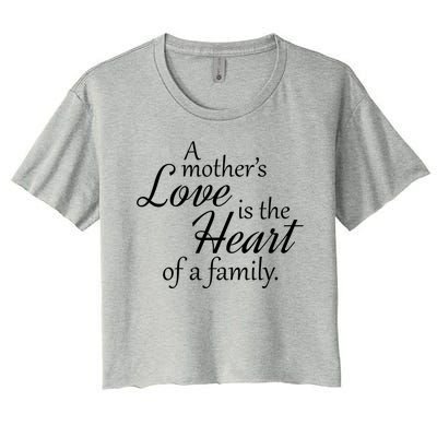 Mother's Day Love Quote Women's Crop Top Tee