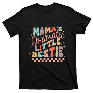 MamaS Dramatic Little Bestie Retro Groovy MamaS Girl Cute T-Shirt