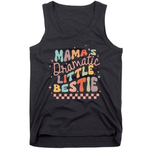 MamaS Dramatic Little Bestie Retro Groovy MamaS Girl Cute Tank Top