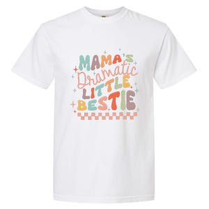 MamaS Dramatic Little Bestie Retro Groovy MamaS Girl Cute Garment-Dyed Heavyweight T-Shirt