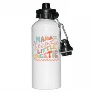 MamaS Dramatic Little Bestie Retro Groovy MamaS Girl Cute Aluminum Water Bottle