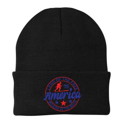 Memorial Day Land Of The Free America Because Of The Brave Since 1776 Gift Beanie