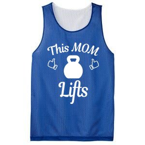 Mother's Day Lifting Workout Kettlebell This Mom Lifts Gift Mesh Reversible Basketball Jersey Tank