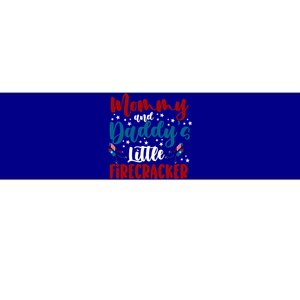 Mommy Daddy Little Firecracker 4th Of July Gift Bumper Sticker