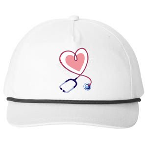 Lovely Mom Cute Nurse Heart Stethoscope Mother's Day  Gift Snapback Five-Panel Rope Hat