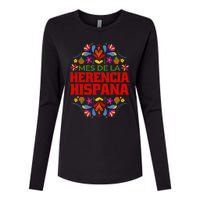 Mes De La Herencia Hispana Hispanic Heritage Month Womens Cotton Relaxed Long Sleeve T-Shirt