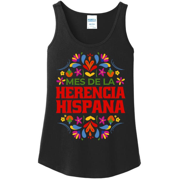 Mes De La Herencia Hispana Hispanic Heritage Month Ladies Essential Tank