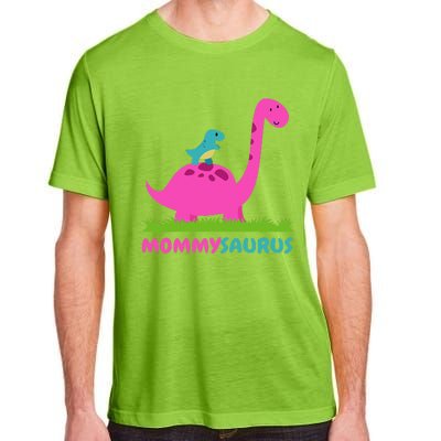 Mommysaurus Dinosaur Mommy Mama Saurus Mother's Day Adult ChromaSoft Performance T-Shirt