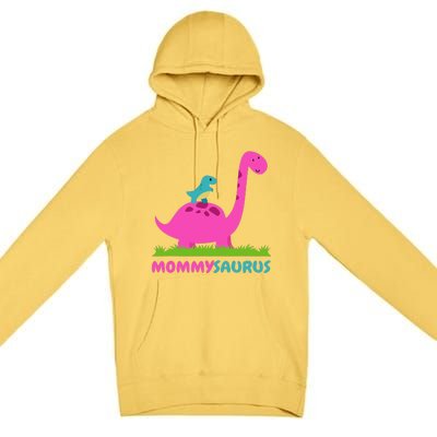 Mommysaurus Dinosaur Mommy Mama Saurus Mother's Day Premium Pullover Hoodie