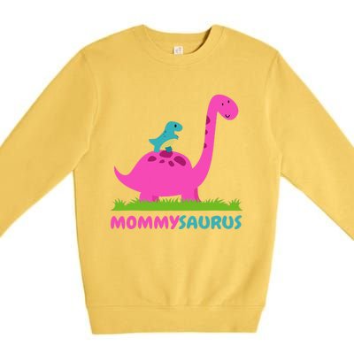 Mommysaurus Dinosaur Mommy Mama Saurus Mother's Day Premium Crewneck Sweatshirt