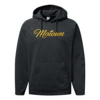 Motown  Detroit Michigan Motor City Music Performance Fleece Hoodie