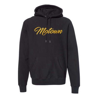 Motown  Detroit Michigan Motor City Music Premium Hoodie