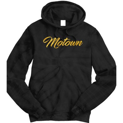 Motown  Detroit Michigan Motor City Music Tie Dye Hoodie