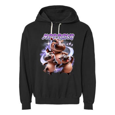 Moo Deng Garment-Dyed Fleece Hoodie