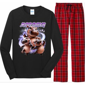 Moo Deng Long Sleeve Pajama Set