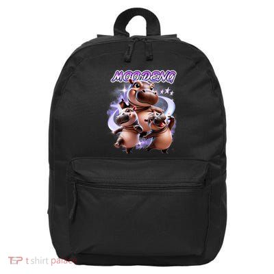 Moo Deng 16 in Basic Backpack