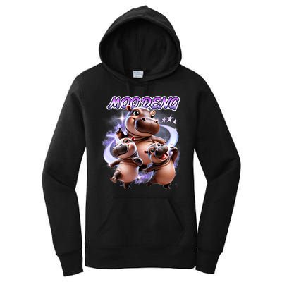 Moo Deng Women's Pullover Hoodie