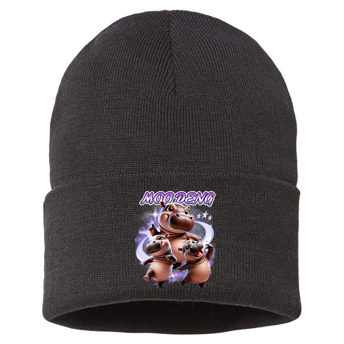 Moo Deng Sustainable Knit Beanie