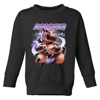 Moo Deng Toddler Sweatshirt