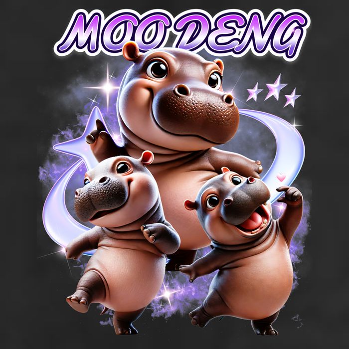 Moo Deng Golf Towel
