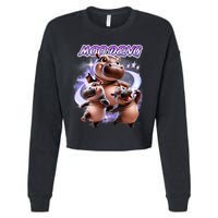 Moo Deng Cropped Pullover Crew