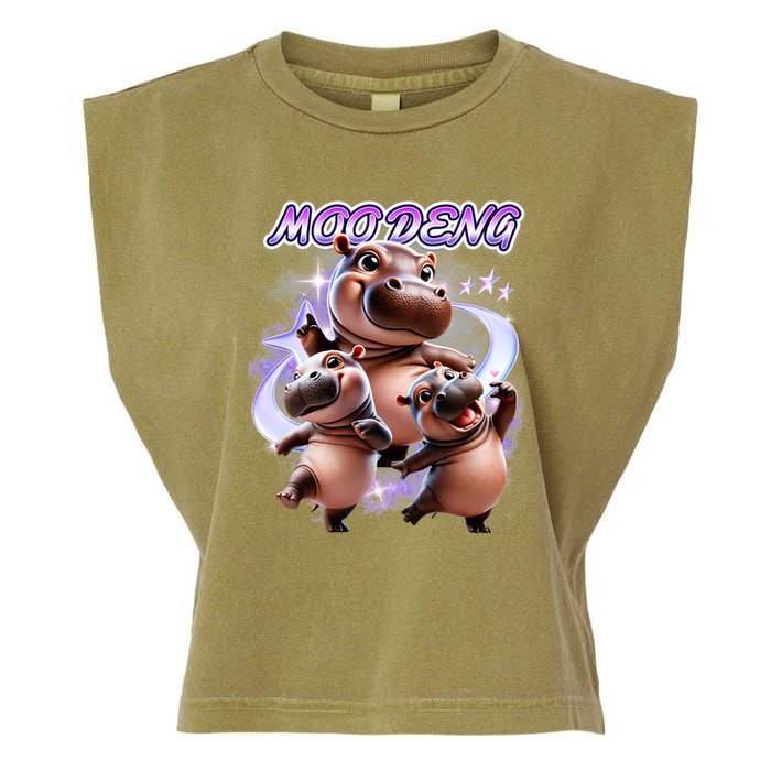 Moo Deng Garment-Dyed Women's Muscle Tee