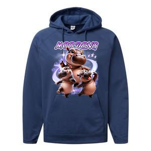 Moo Deng Performance Fleece Hoodie