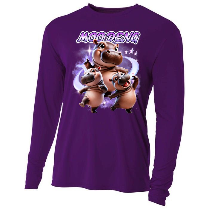 Moo Deng Cooling Performance Long Sleeve Crew