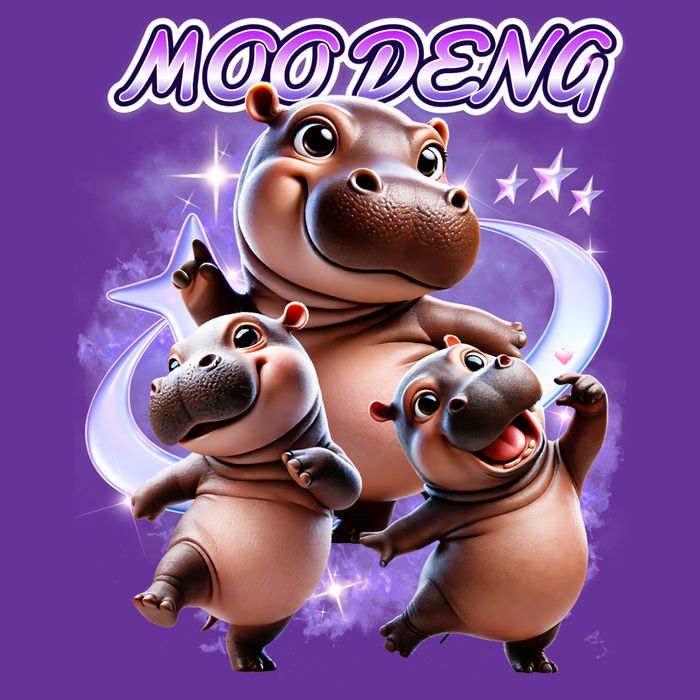 Moo Deng Cooling Performance Long Sleeve Crew