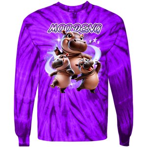 Moo Deng Tie-Dye Long Sleeve Shirt