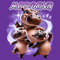 Moo Deng Women's V-Neck T-Shirt