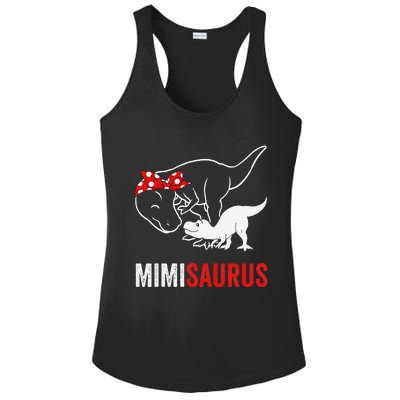 Mimisaurus Dinosaur Mimi Saurus Mother's Day Ladies PosiCharge Competitor Racerback Tank