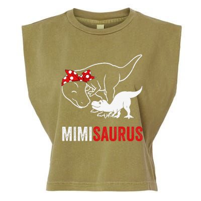 Mimisaurus Dinosaur Mimi Saurus Mother's Day Garment-Dyed Women's Muscle Tee