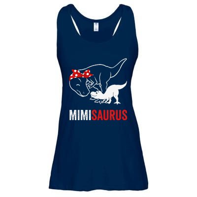 Mimisaurus Dinosaur Mimi Saurus Mother's Day Ladies Essential Flowy Tank