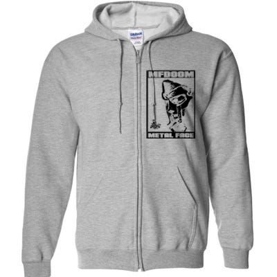 Mf Doom Metal Face Full Zip Hoodie