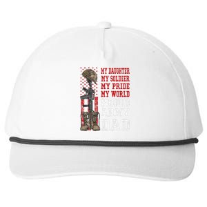 My Daughter My Soldier Hero Proud Army Dad Military Father Snapback Five-Panel Rope Hat