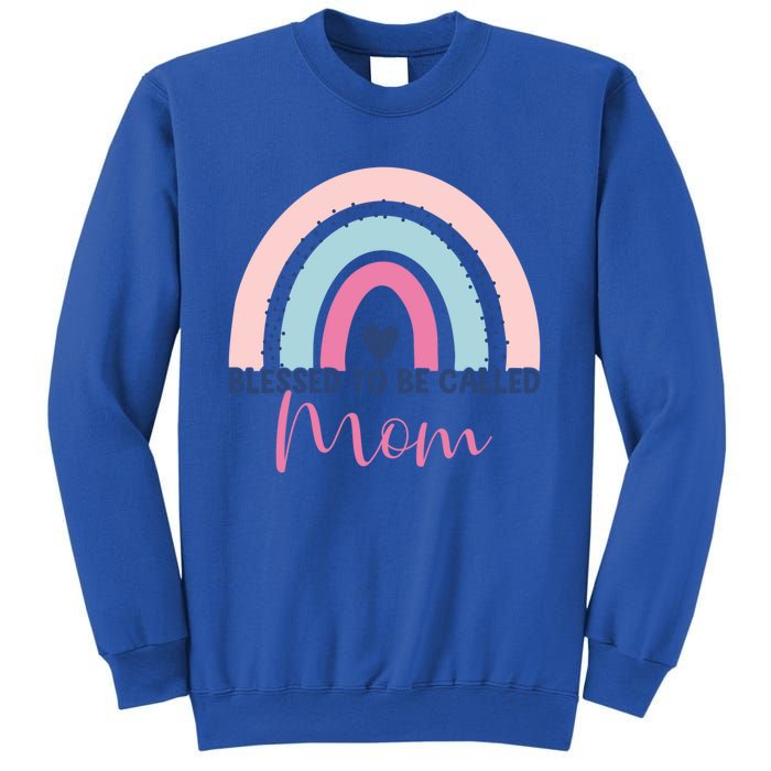 Mothers Day Mom Grandma Blessed To Be Called Mom Rainbow Gift Sweatshirt