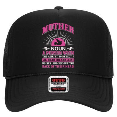 Mother Definition High Crown Mesh Back Trucker Hat