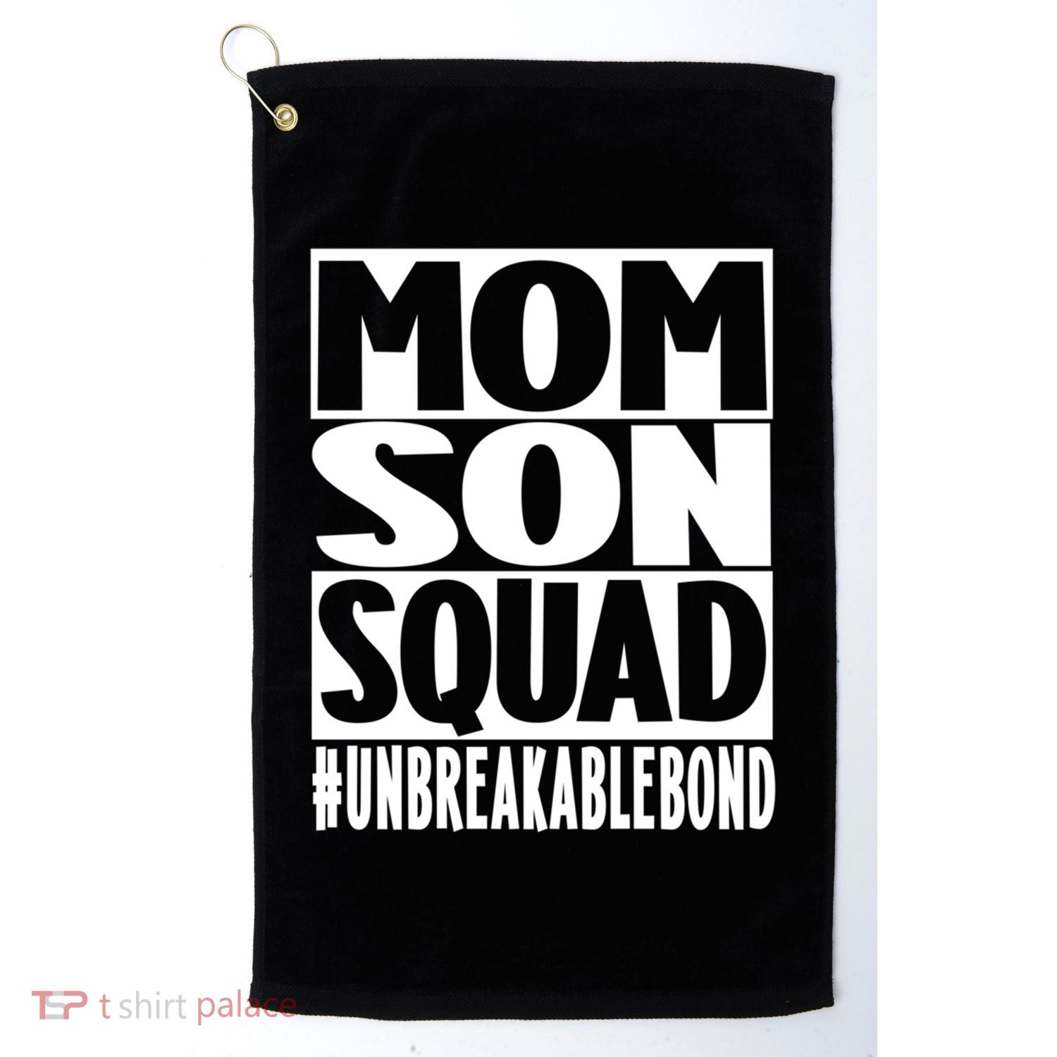 Mothers Day Mom Son Squad Unbreakable Bond Gift Golf Towel