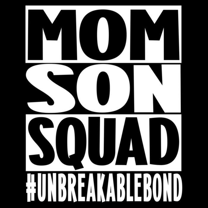 Mothers Day Mom Son Squad Unbreakable Bond Gift Women's Crop Top Tee