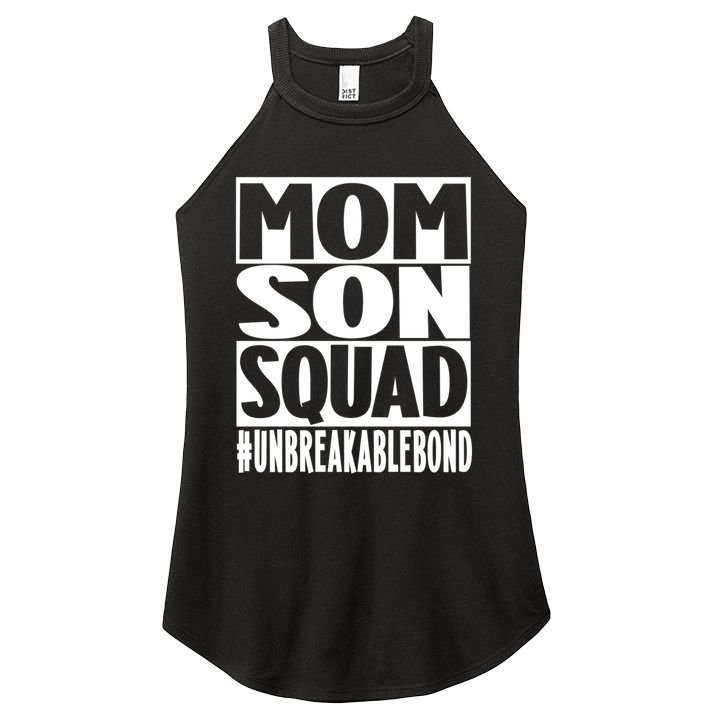 Mothers Day Mom Son Squad Unbreakable Bond Gift Women's Perfect Tri Rocker Tank