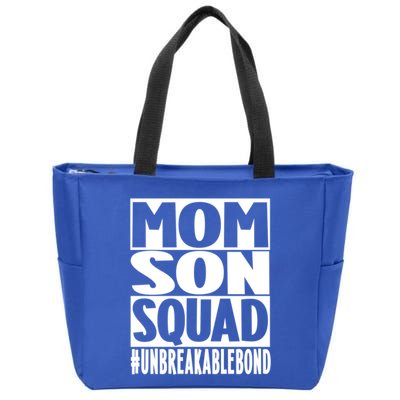 Mothers Day Mom Son Squad Unbreakable Bond Gift Zip Tote Bag