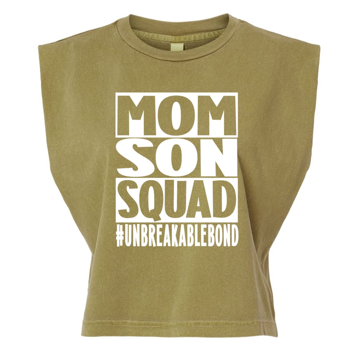 Mothers Day Mom Son Squad Unbreakable Bond Gift Garment-Dyed Women's Muscle Tee