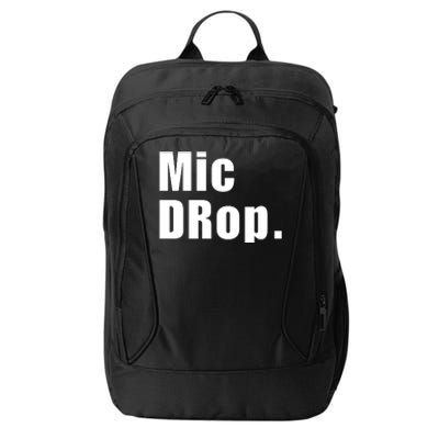 Mic Drop. City Backpack