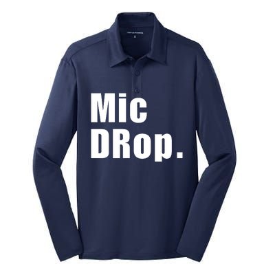 Mic Drop. Silk Touch Performance Long Sleeve Polo