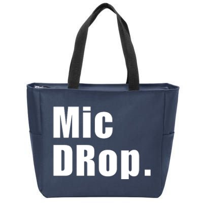 Mic Drop. Zip Tote Bag