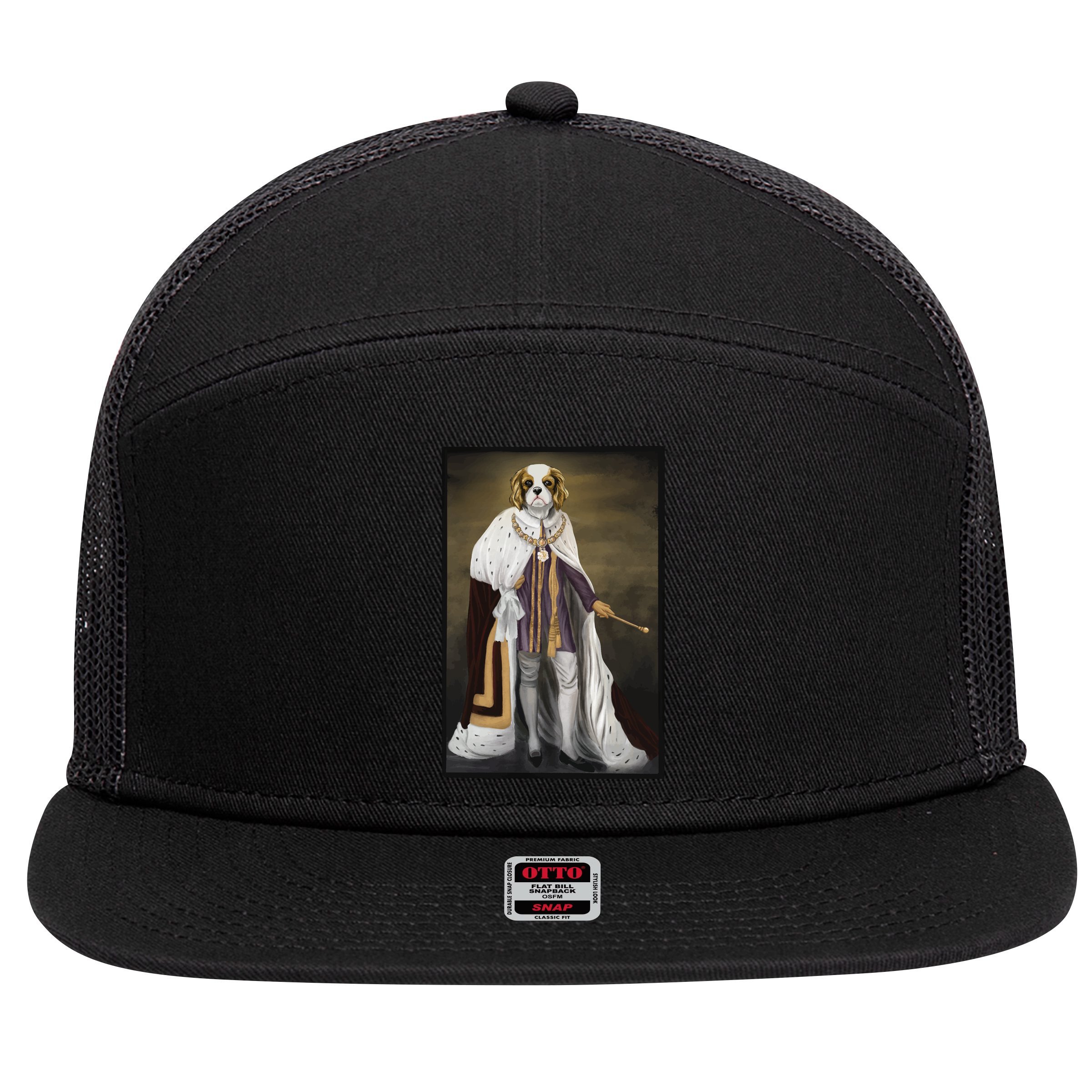 Monarch Dog 7 Panel Mesh Trucker Snapback Hat