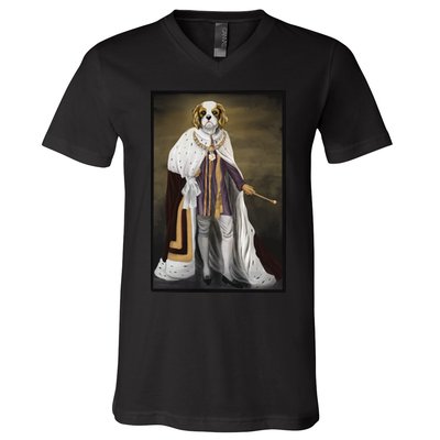 Monarch Dog V-Neck T-Shirt