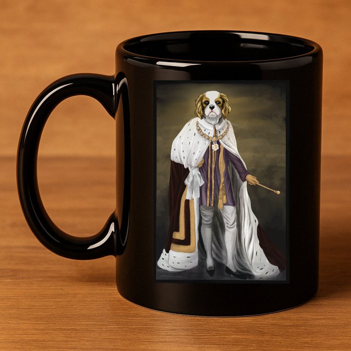 Monarch Dog 11oz C Handle Ceramic Mug